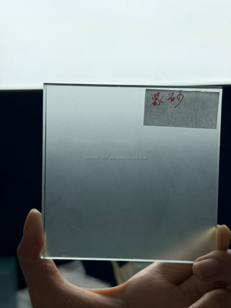 acid etched glass interior bathroom door with satin finish