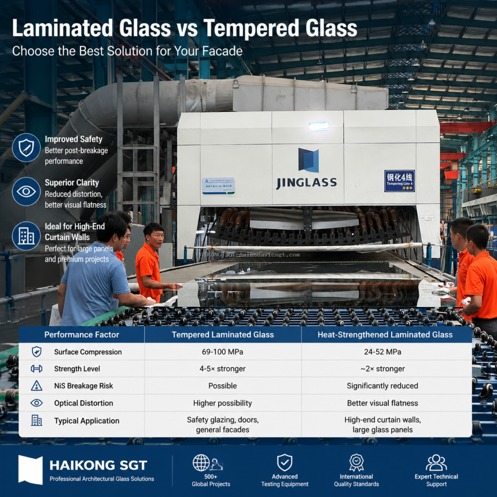 architectural glass manufacturing factory