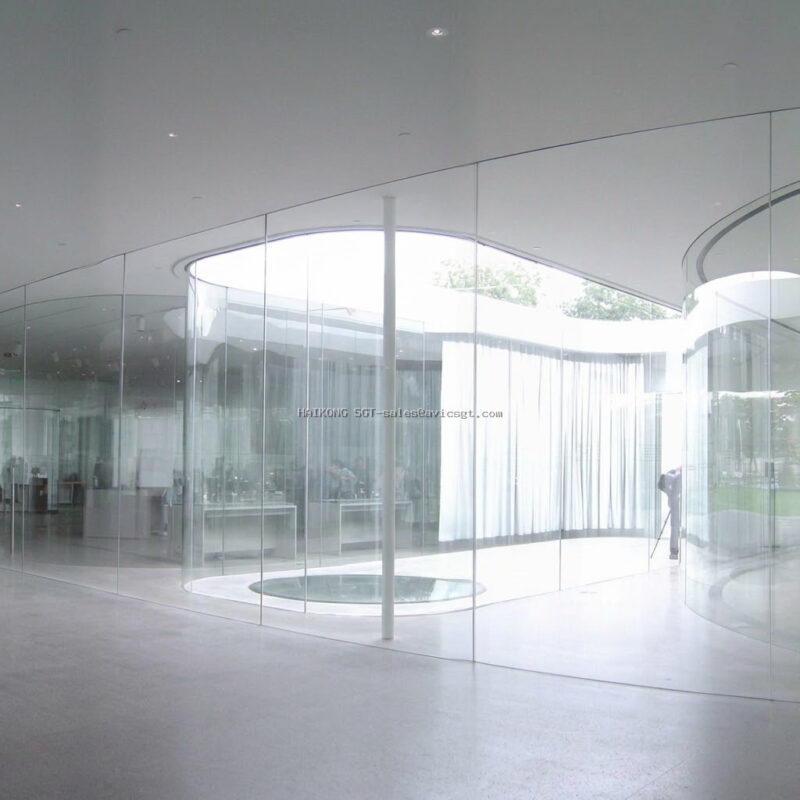 curved architectural glass